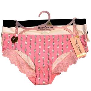 NWT•Juicy Couture 3pk women’s cheeky Panties